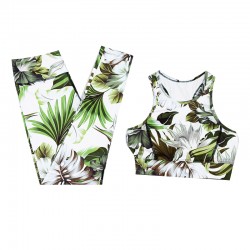 Women Color Print Yoga Set Women Color Print Yoga Set