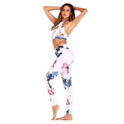 Women Color Print Yoga Set Women Color Print Yoga Set