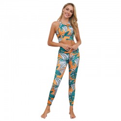Women Color Print Yoga Set Women Color Print Yoga Set